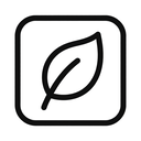 icon_business_leaf_monochrome icon preview
