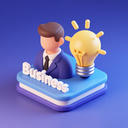 icon_business_light_bulb_3d_isometric icon preview