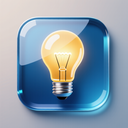 icon_business_light_bulb_glassy icon preview