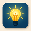 icon_business_light_bulb_glow_effect icon preview