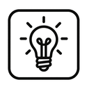 icon_business_light_bulb_monochrome icon preview