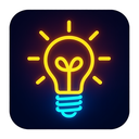 icon_business_light_bulb_neon icon preview
