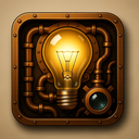icon_business_light_bulb_steampunk icon preview