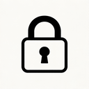 icon_business_lock_monochrome icon preview