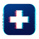 icon_business_medical_cross_digital_glitch icon preview