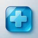 icon_business_medical_cross_glassy icon preview