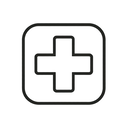 icon_business_medical_cross_minimal_outline icon preview
