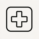 icon_business_medical_cross_monochrome icon preview