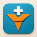 icon_business_medical_cross_origami icon preview