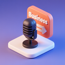 icon_business_microphone_3d_isometric icon preview