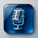 icon_business_microphone_glassy icon preview