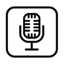 icon_business_microphone_monochrome icon preview
