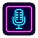 icon_business_microphone_neon icon preview