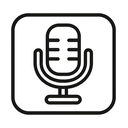 icon_business_microphone_outline icon preview
