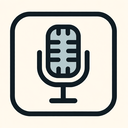 icon_business_microphone_sharp_edges icon preview