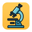 icon_business_microscope_cartoon icon preview