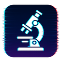 icon_business_microscope_digital_glitch icon preview