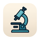 icon_business_microscope_rounded icon preview