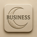 icon_business_moon_embossed icon preview