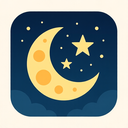 icon_business_moon_flat_design icon preview