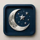 icon_business_moon_metallic icon preview