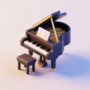 icon_business_piano_3d_isometric icon preview