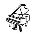icon_business_piano_line_art icon preview
