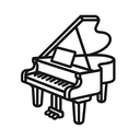 icon_business_piano_outline icon preview