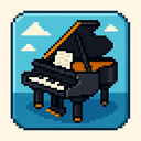 icon_business_piano_pixel_art icon preview