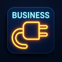 icon_business_plug_glow_effect icon preview