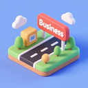 icon_business_road_3d_isometric icon preview