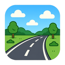 icon_business_road_cartoon icon preview
