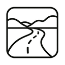 icon_business_road_outline icon preview