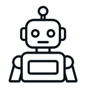 icon_business_robot_outline icon preview