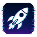 icon_business_rocket_digital_glitch icon preview