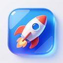 icon_business_rocket_glassy icon preview