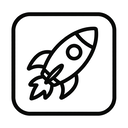 icon_business_rocket_monochrome icon preview