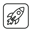 icon_business_rocket_thin icon preview