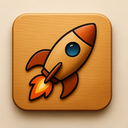 icon_business_rocket_wooden icon preview