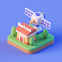 icon_business_satellite_3d_isometric icon preview