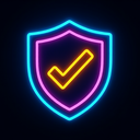 icon_business_shield_neon icon preview