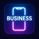icon_business_smartphone_glow_effect icon preview
