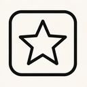 icon_business_star_monochrome icon preview