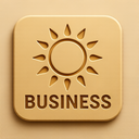 icon_business_sun_embossed icon preview