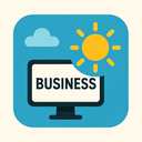 icon_business_sun_flat_design icon preview