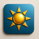 icon_business_sun_metallic icon preview