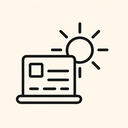 icon_business_sun_minimal_outline icon preview