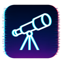 icon_business_telescope_digital_glitch icon preview