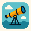 icon_business_telescope_flat_design icon preview
