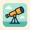 icon_business_telescope_flat_pastel icon preview